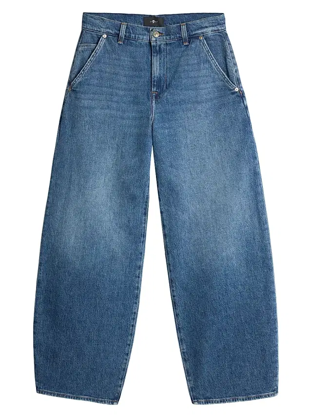 Women's Bonnie Denim Wide-Leg Trousers - Explorer