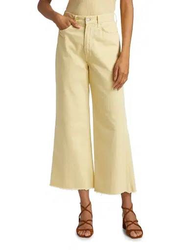 Veronica Beard Women's Taylor High-Rise Wide-Leg Crop Jeans | Thumbnail 3 Veronica Beard Women's Taylor High-Rise Wide-Leg Crop Jeans | Thumbnail 3