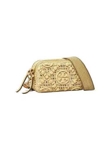 Tory Burch Women's T Monogram Mini Miller Raffia Crossbody Bag | Thumbnail 5 Tory Burch Women's T Monogram Mini Miller Raffia Crossbody Bag | Thumbnail 5