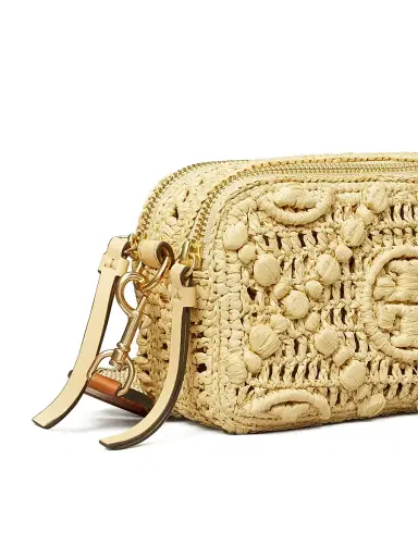 Tory Burch Women's T Monogram Mini Miller Raffia Crossbody Bag | Thumbnail 6 Tory Burch Women's T Monogram Mini Miller Raffia Crossbody Bag | Thumbnail 6