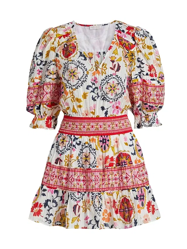 Ramy Brook Women's Maya Floral Minidress - White Maya Combo