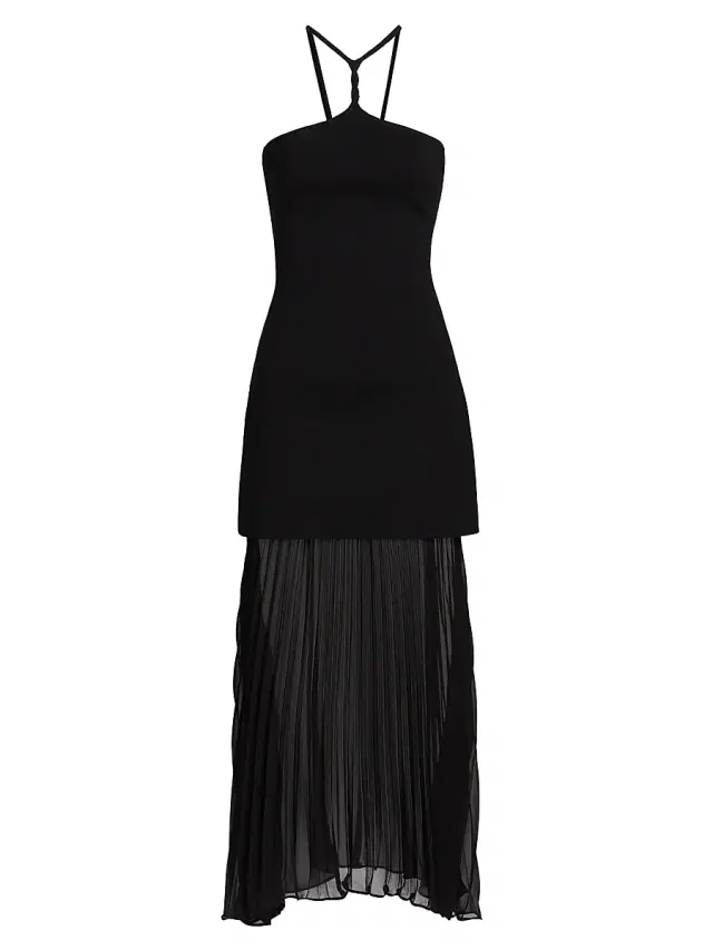 Et Ochs Women's Veta Halterneck Midi-Dress - Black