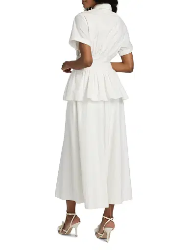 Rosie Assoulin Women's Boogie Woogie Bugle Boy Dress - White - Size 6 | Thumbnail 5