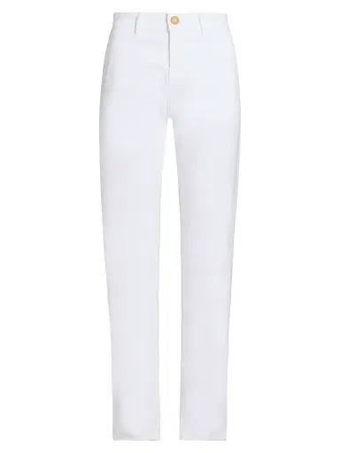 Kobi Halperin Women's Cathy Twill Fray-Hem Pants - White | Thumbnail 1 Kobi Halperin Women's Cathy Twill Fray-Hem Pants - White | Thumbnail 1