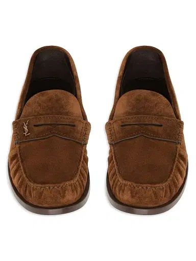 Saint Laurent Men's Loafers in Suede - Snuff - Size 12.5 | Thumbnail 3 Saint Laurent Men's Loafers in Suede - Snuff - Size 12.5 | Thumbnail 3