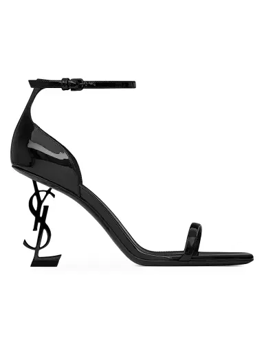 Saint Laurent Women's Opyum Sandals in Patent Leather - Black | Thumbnail 1 Saint Laurent Women's Opyum Sandals in Patent Leather - Black | Thumbnail 1