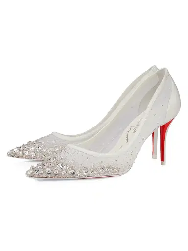 Christian Louboutin Women's Miss Z 80MM Crystals Sparkling Pumps - Version | Thumbnail 2