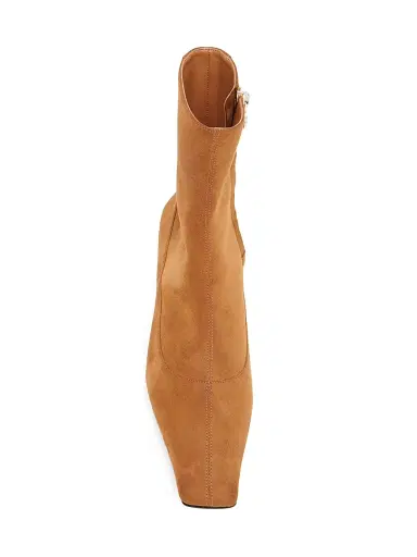 Stella McCartney Women's Spur 48MM Square-Toe Ankle Boots - Pecan - Size 11 | Thumbnail 4