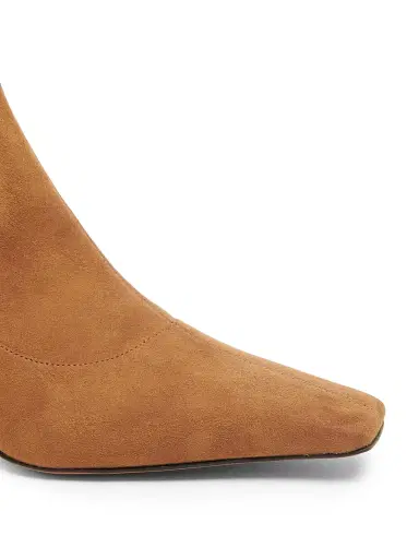 Stella McCartney Women's Spur 48MM Square-Toe Ankle Boots - Pecan - Size 11 | Thumbnail 5