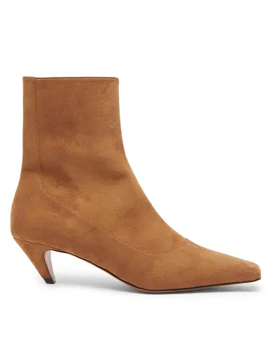 Stella McCartney Women's Spur 48MM Square-Toe Ankle Boots - Pecan - Size 11 | Thumbnail 1