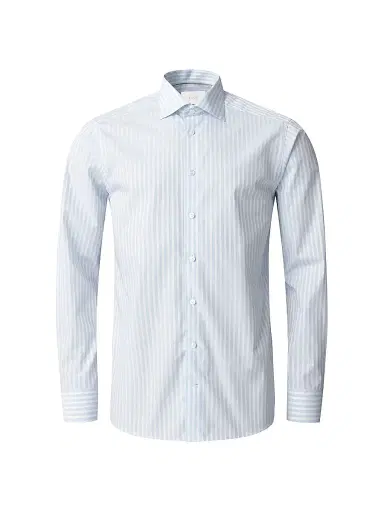 Eton Men's Contemporary Fit Bengal Stripe Shirt - Blue - Size 18 | Thumbnail 1