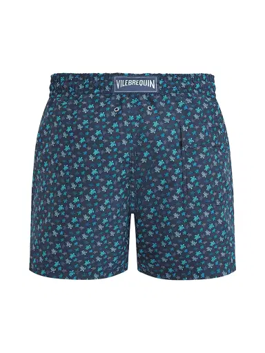 Vilebrequin Men's Micro Ronde des Tortues Rainbow Swim Trunks - Paon - Size Small | Thumbnail 2