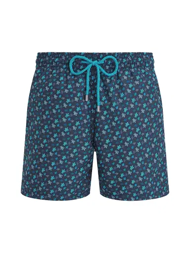 Vilebrequin Men's Micro Ronde des Tortues Rainbow Swim Trunks - Paon - Size Small | Thumbnail 1
