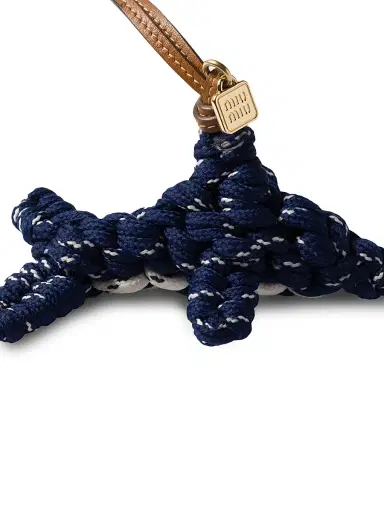 Miu Miu Women's Cord and Leather Trick Bag Accessory | Thumbnail 3