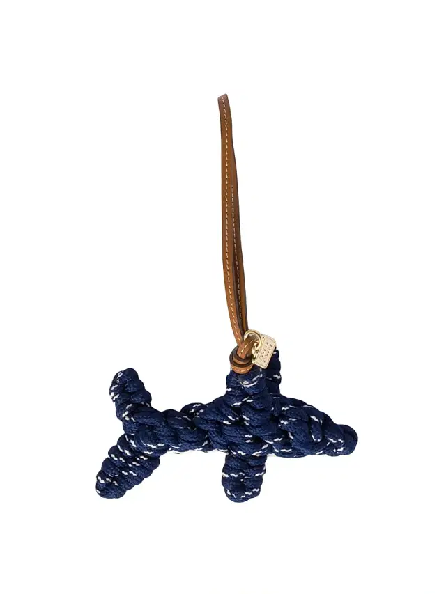 Miu Miu Women's Cord and Leather Trick Bag Accessory - Blue