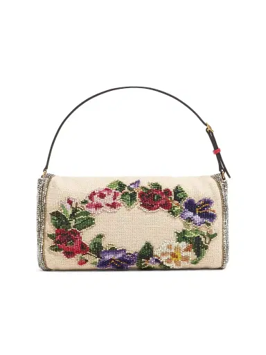 Valentino Garavani Women's Vain Soft Embroidered Small Shoulder Bag | Thumbnail 6