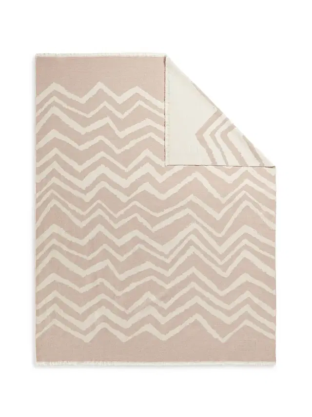 Missoni Graffiti Throw Blanket - Natural
