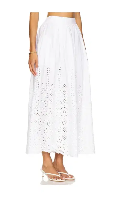 susana monaco Embroidered Poplin Maxi Skirt | Thumbnail 2 susana monaco Embroidered Poplin Maxi Skirt | Thumbnail 2