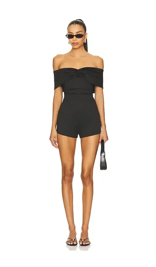 superdown Cher Off Shoulder Romper