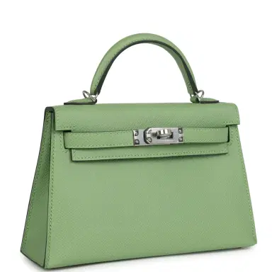 HERMÈS Hermes Kelly Sellier 20 Vert Criquet Epsom Palladium Hardware | Thumbnail 2 HERMÈS Hermes Kelly Sellier 20 Vert Criquet Epsom Palladium Hardware | Thumbnail 2
