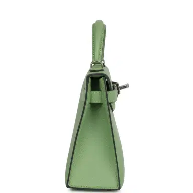 HERMÈS Hermes Kelly Sellier 20 Vert Criquet Epsom Palladium Hardware | Thumbnail 3 HERMÈS Hermes Kelly Sellier 20 Vert Criquet Epsom Palladium Hardware | Thumbnail 3