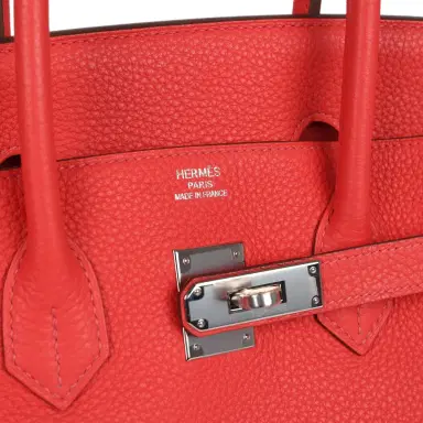 HERMÈS Pre-owned Hermes Birkin 35 Rose Jaipur Clemence Palladium Hardware | Thumbnail 7 HERMÈS Pre-owned Hermes Birkin 35 Rose Jaipur Clemence Palladium Hardware | Thumbnail 7