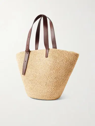 LIÉ STUDIO Bianca Large Leather-trimmed Raffia Tote | Thumbnail 3 LIÉ STUDIO Bianca Large Leather-trimmed Raffia Tote | Thumbnail 3