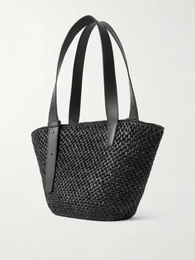 LIÉ STUDIO The Bianca Small Leather-trimmed Raffia Tote | Thumbnail 3 LIÉ STUDIO The Bianca Small Leather-trimmed Raffia Tote | Thumbnail 3