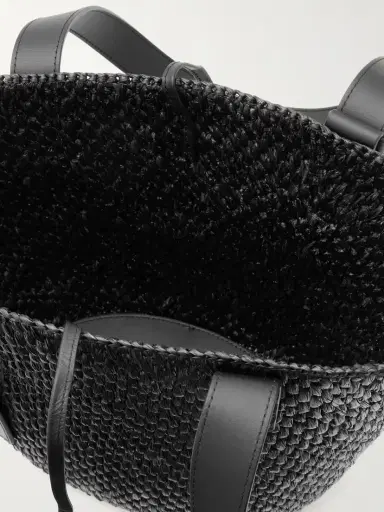LIÉ STUDIO The Bianca Small Leather-trimmed Raffia Tote | Thumbnail 5 LIÉ STUDIO The Bianca Small Leather-trimmed Raffia Tote | Thumbnail 5