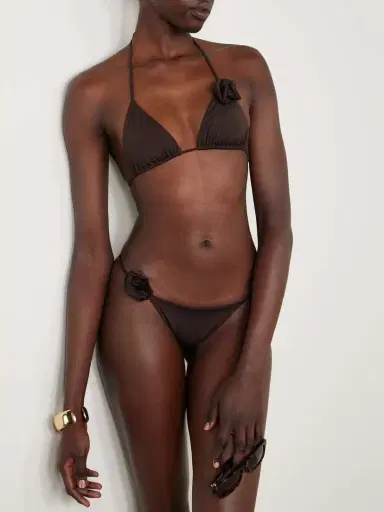 Maygel Coronel Gola Appliquéd Triangle Halterneck Bikini | Thumbnail 2
