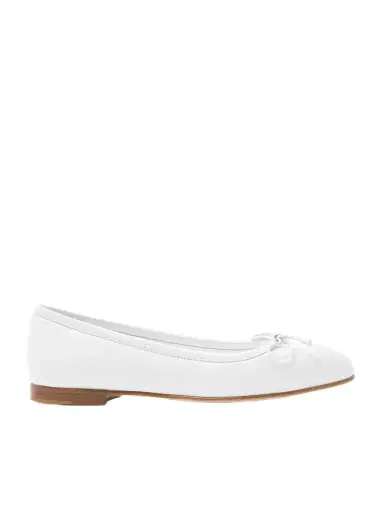Manolo Blahnik Veralli Bow-detailed Leather Ballet Flats | Thumbnail 1