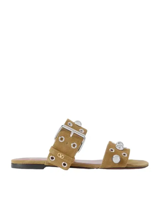 Nellcôte Embellished Suede Slides