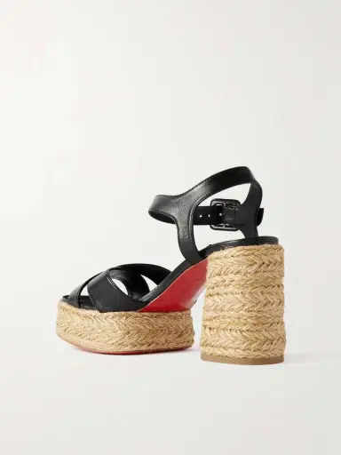 Christian Louboutin Calakala 85 Leather Espadrille Platform Sandals | Thumbnail 3 Christian Louboutin Calakala 85 Leather Espadrille Platform Sandals | Thumbnail 3