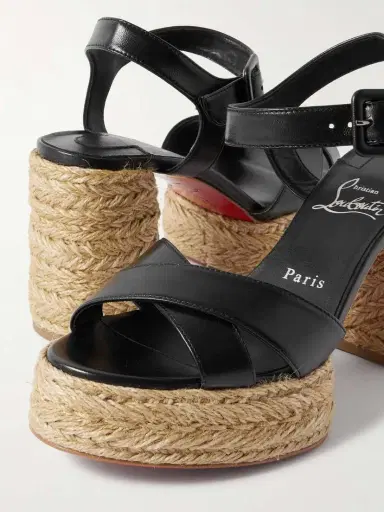 Christian Louboutin Calakala 85 Leather Espadrille Platform Sandals | Thumbnail 4 Christian Louboutin Calakala 85 Leather Espadrille Platform Sandals | Thumbnail 4