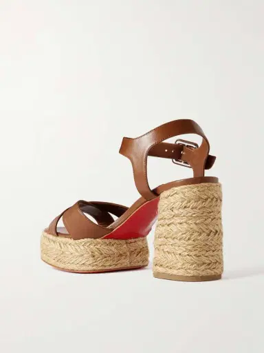 Christian Louboutin Calakala 85 Leather Espadrille Platform Sandals | Thumbnail 3 Christian Louboutin Calakala 85 Leather Espadrille Platform Sandals | Thumbnail 3