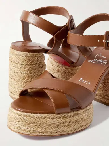 Christian Louboutin Calakala 85 Leather Espadrille Platform Sandals | Thumbnail 4 Christian Louboutin Calakala 85 Leather Espadrille Platform Sandals | Thumbnail 4