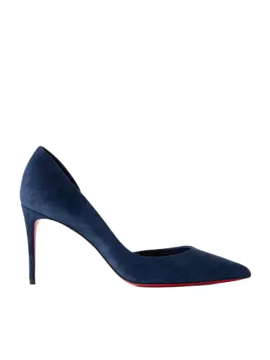 Christian Louboutin Iriza 85 Suede Pumps | Thumbnail 1 Christian Louboutin Iriza 85 Suede Pumps | Thumbnail 1
