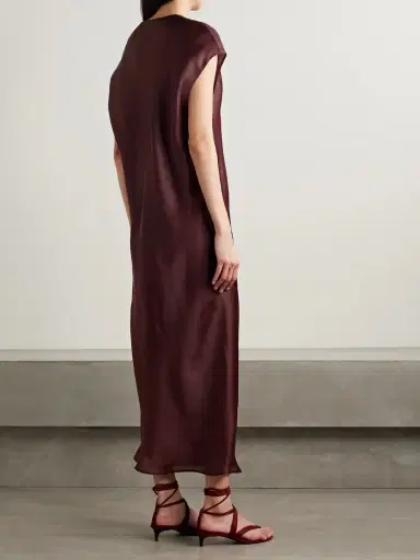 Khaite Darby Silk-organza Midi Dress | Thumbnail 3 Khaite Darby Silk-organza Midi Dress | Thumbnail 3