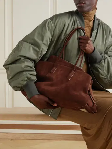 The Attico La Passeggiata Medium Asymmetric Suede Tote | Thumbnail 2 The Attico La Passeggiata Medium Asymmetric Suede Tote | Thumbnail 2