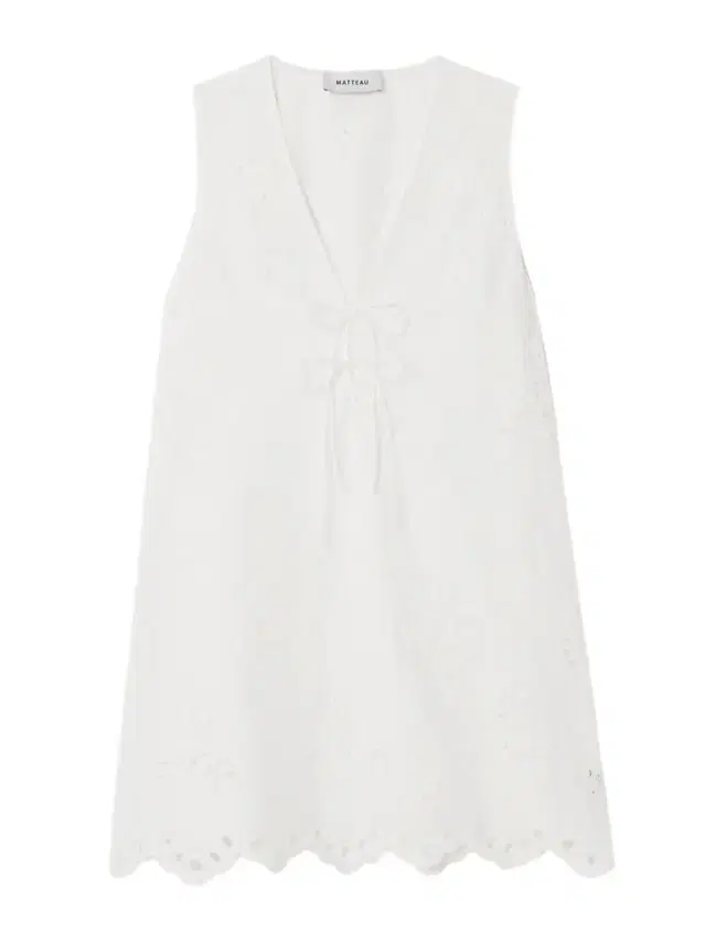Matteau Scalloped Broderie Anglaise Cotton Mini Dress
