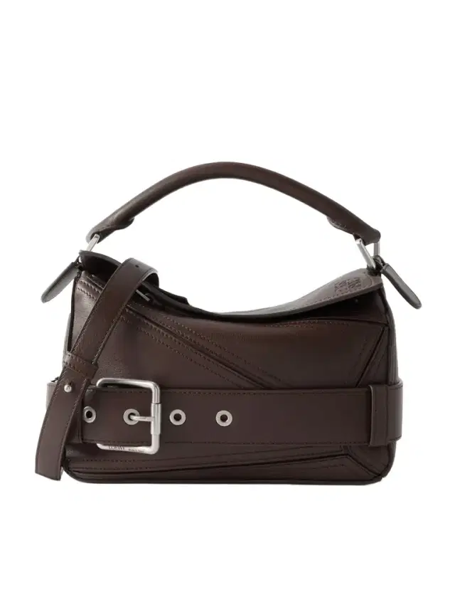 Puzzle Biker Small Belted Leather Tote