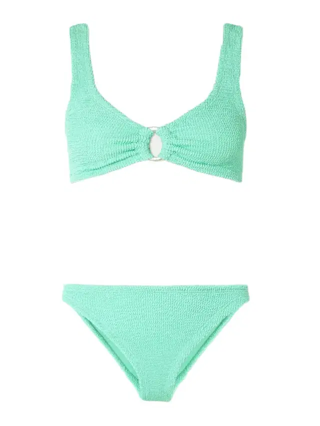 Julia Embellished Seersucker Bikini