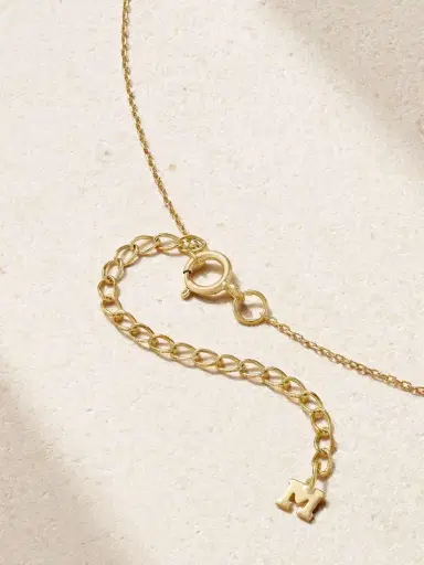 Mateo Donut 14-karat Gold, Jade And Diamond Necklace | Thumbnail 3