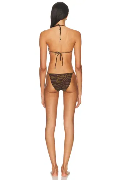 The Attico Zebra Printed One Piece Swimsuit | Thumbnail 5
