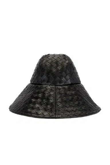 Bottega Veneta Leather Intrecciato Hat | Thumbnail 3 Bottega Veneta Leather Intrecciato Hat | Thumbnail 3
