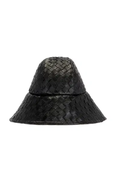 Bottega Veneta Leather Intrecciato Hat | Thumbnail 1 Bottega Veneta Leather Intrecciato Hat | Thumbnail 1
