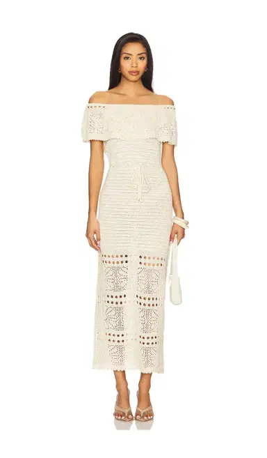 Line & Dot Wilda Crochet Sweater Dress | Thumbnail 1