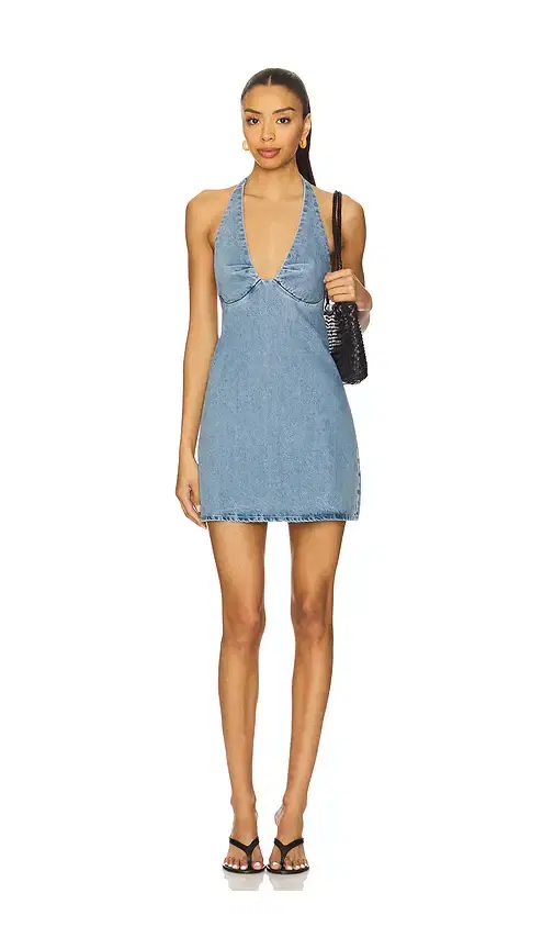 Free People Trevi Denim Mini Dress