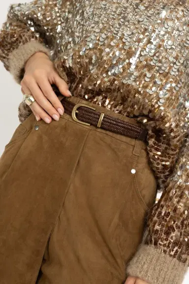 Brunello Cucinelli Oval Buckle Belt | Thumbnail 4