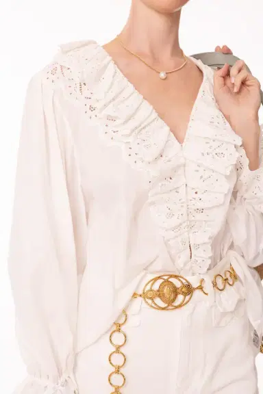 Chloé Ruffle Blouse | Thumbnail 3